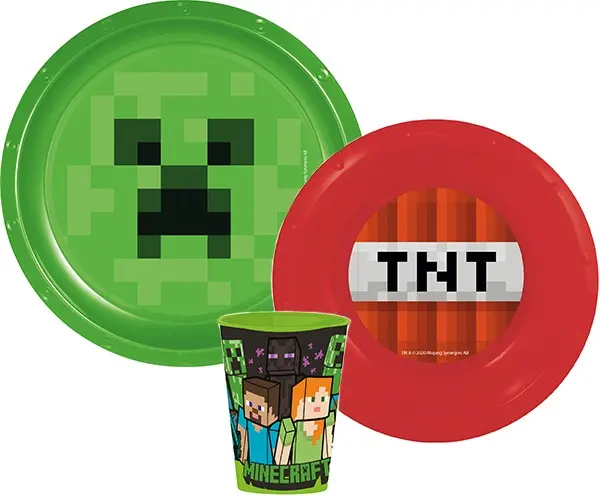 Minecraft Dinnerware Set, Plastic Set product photo