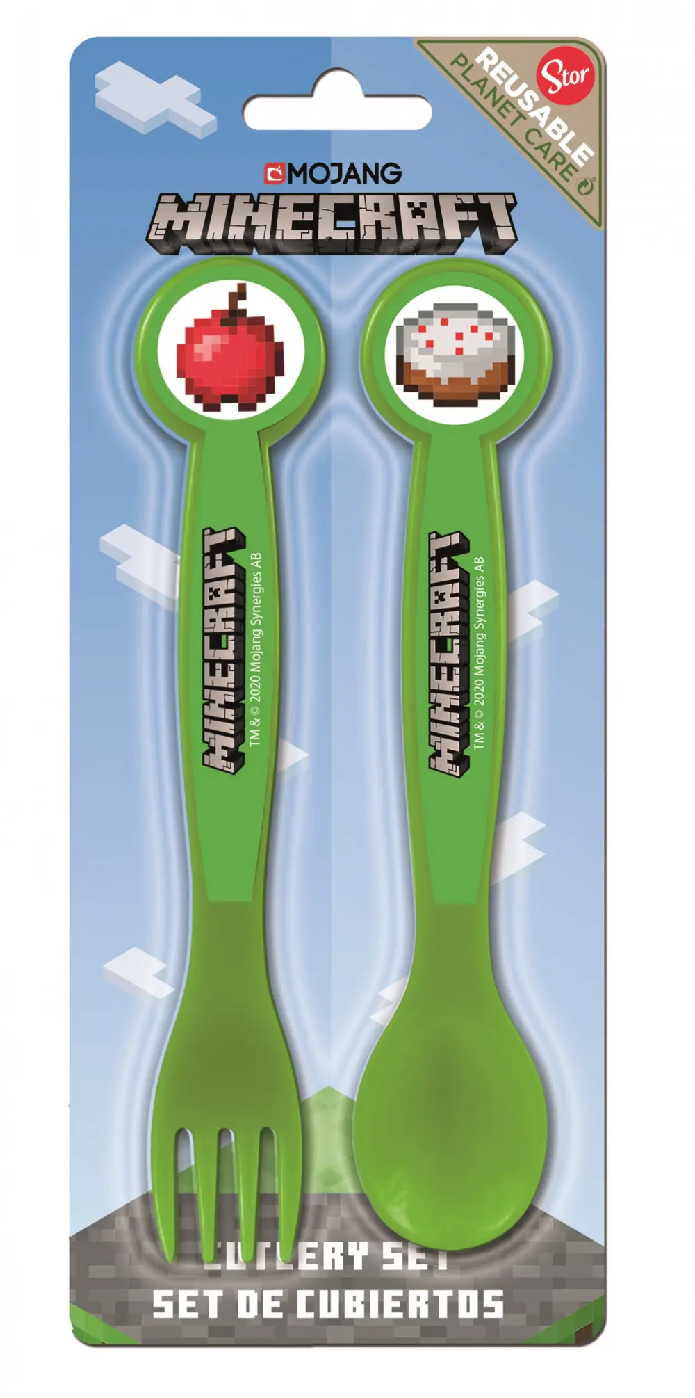 Minecraft Cutlery Set - 2 Piece product photo