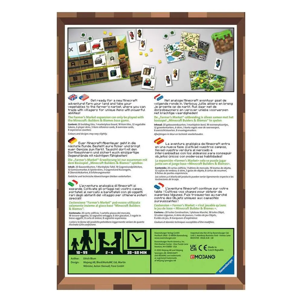 Minecraft Board Game Expansion Builders & Biomes: Farmers Mark product photo