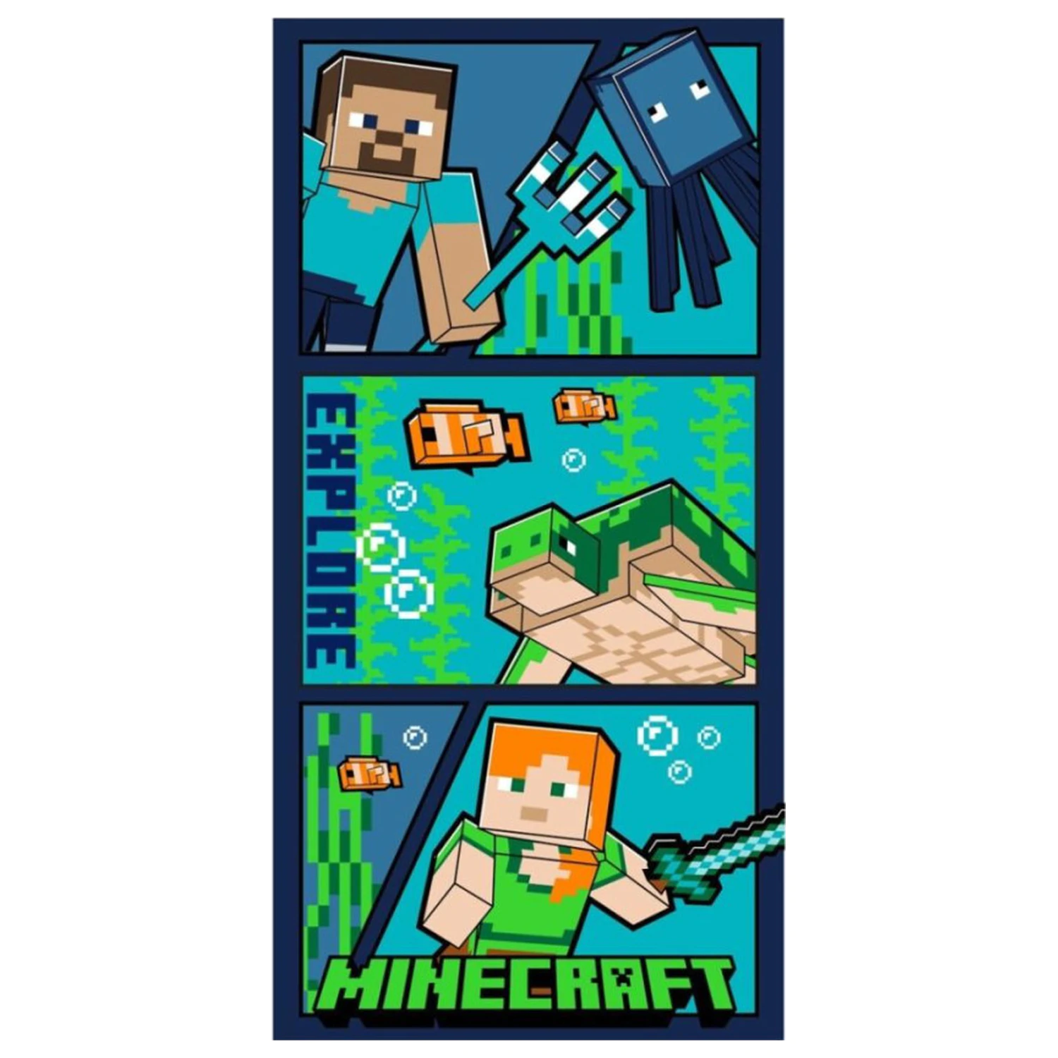 Minecraft Explore Towel 70x140cm product photo
