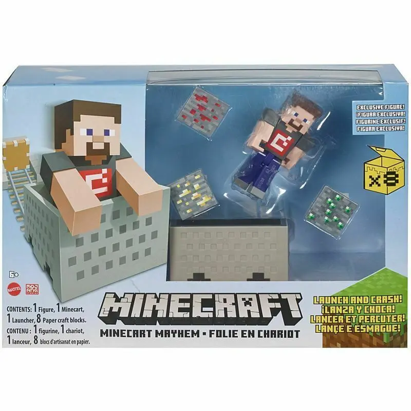 Minecraft Explosive Wagon Steve figure termékfotó