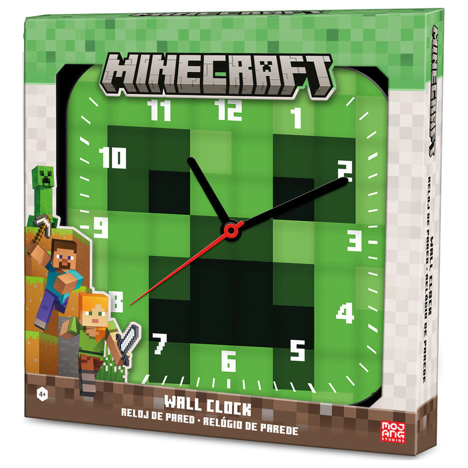 Minecraft wall clock product photo