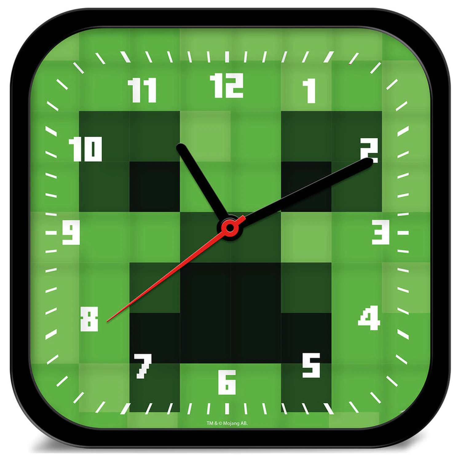 Minecraft wall clock product photo