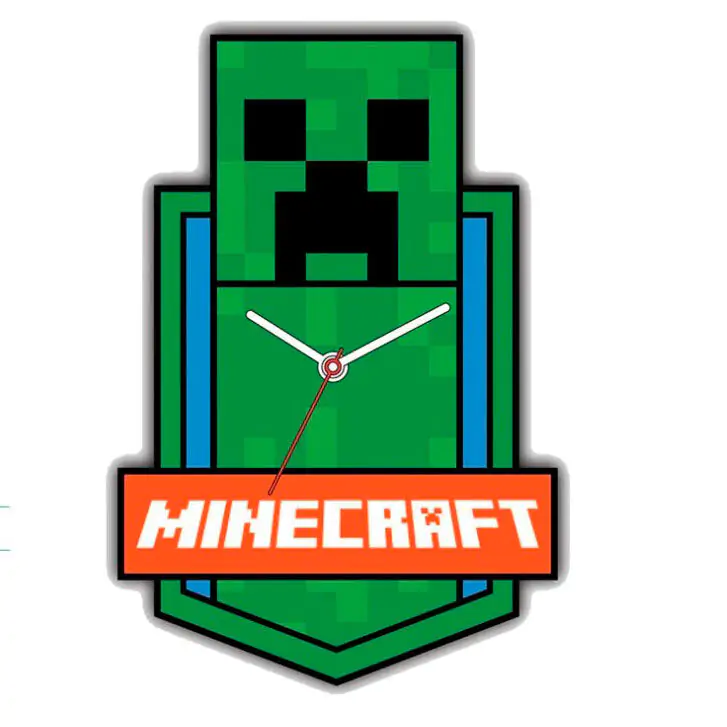 Minecraft Wall clock product photo