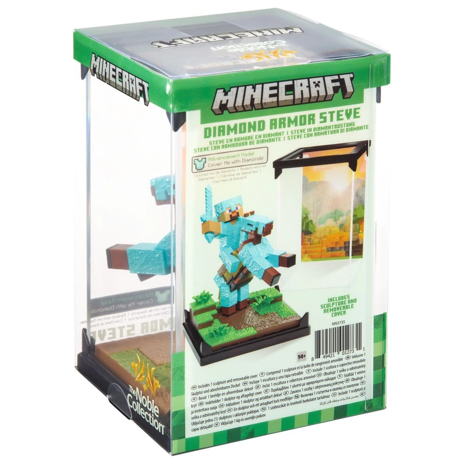 Minecraft Figure Diorama Diamond Armor Steve and Horse 18 cm product photo
