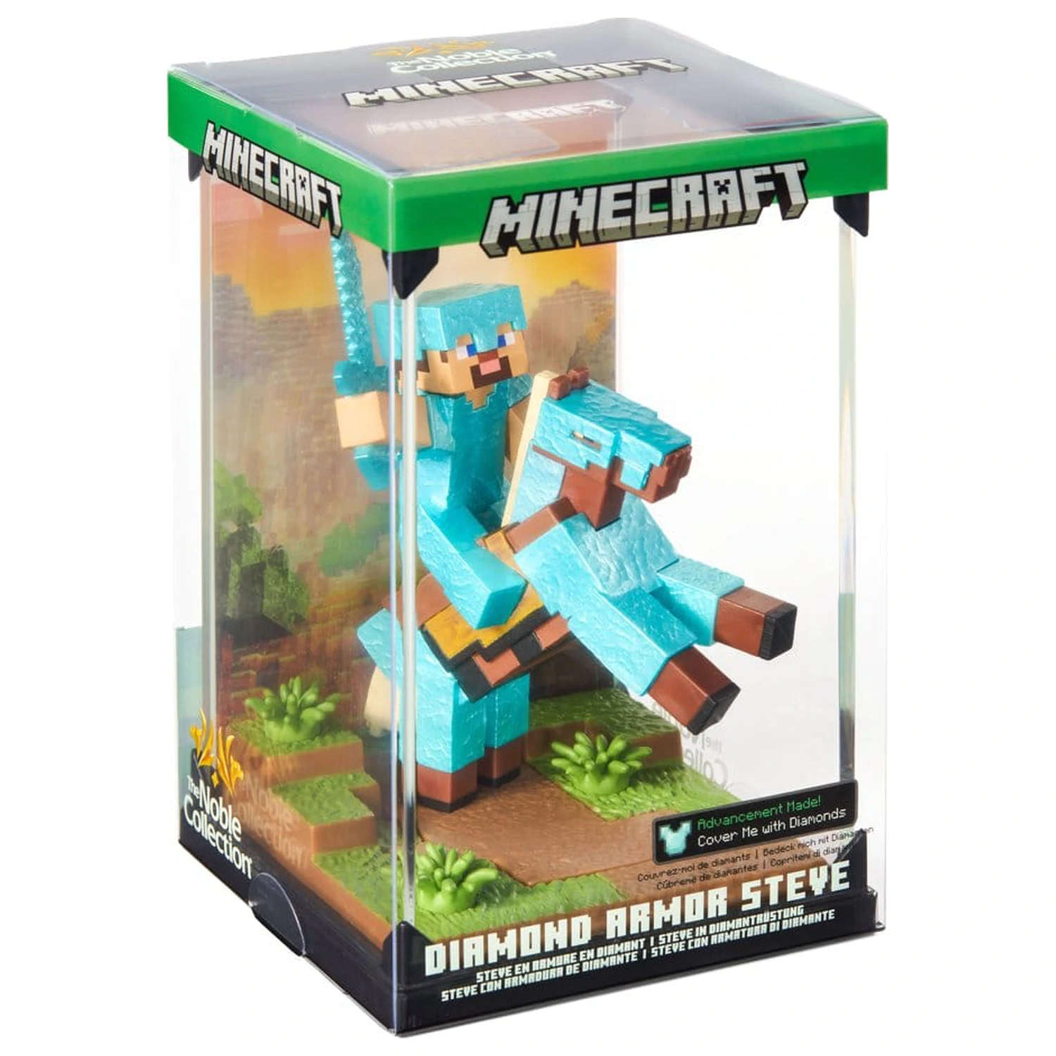 Minecraft Figure Diorama Diamond Armor Steve and Horse 18 cm product photo