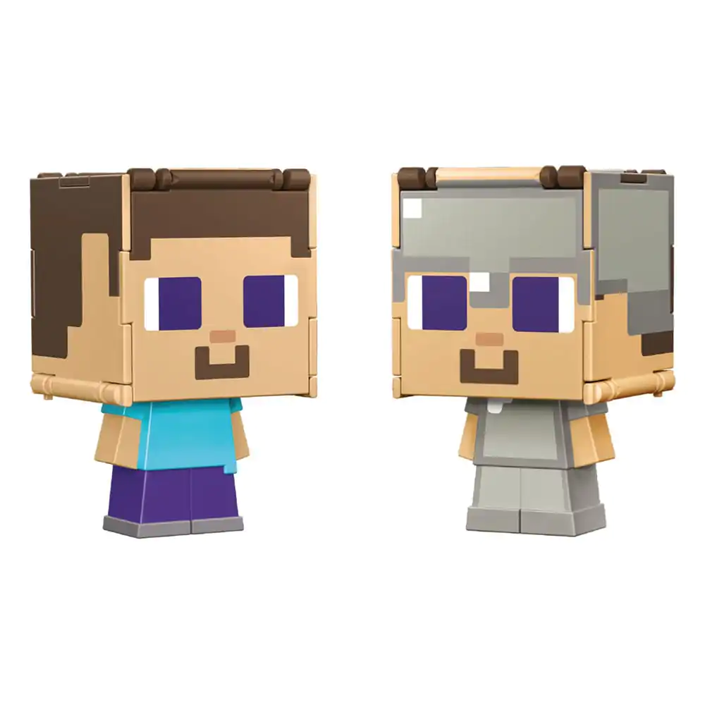 Minecraft Flippin Action Figure Steve & Steve in Iron Armor product photo