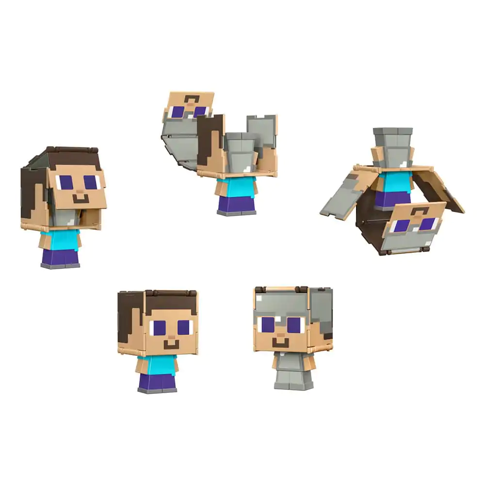Minecraft Flippin Action Figure Steve & Steve in Iron Armor product photo