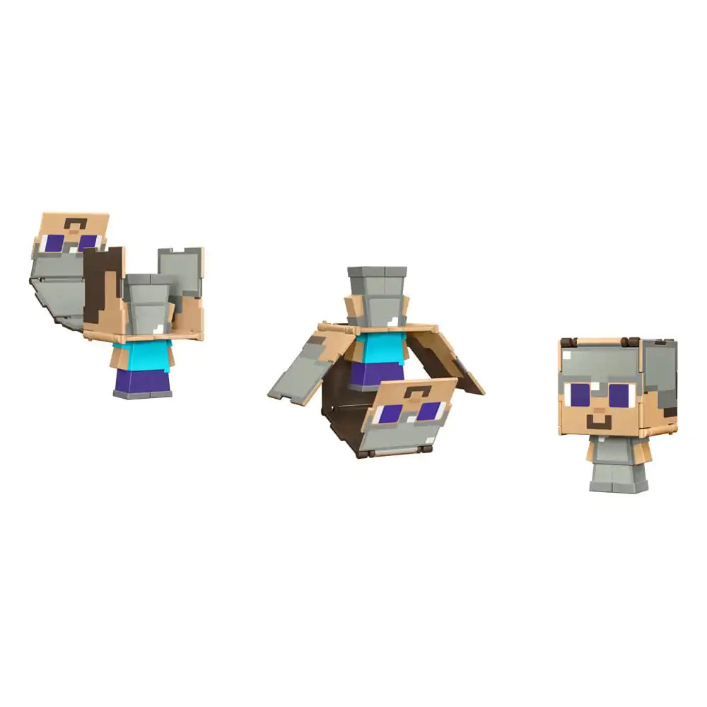 Minecraft Flippin Action Figure Steve & Steve in Iron Armor product photo