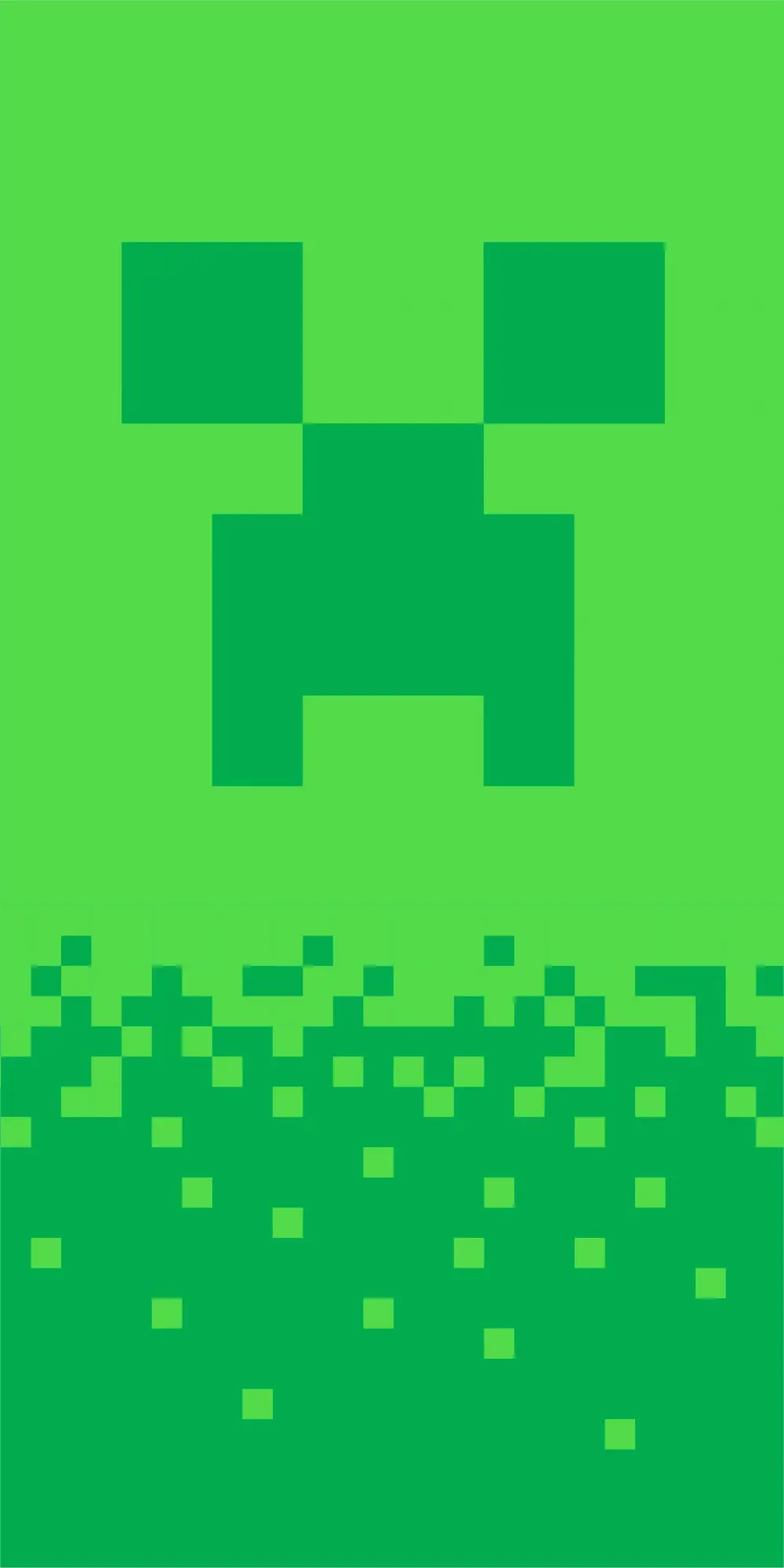 Minecraft Bath Towel, Beach Towel Digital Creeper 70*140cm product photo