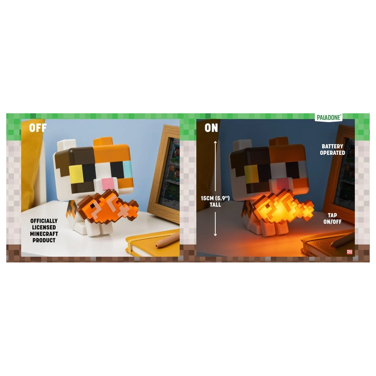 Minecraft GloBuddies Light Cat 15 cm product photo
