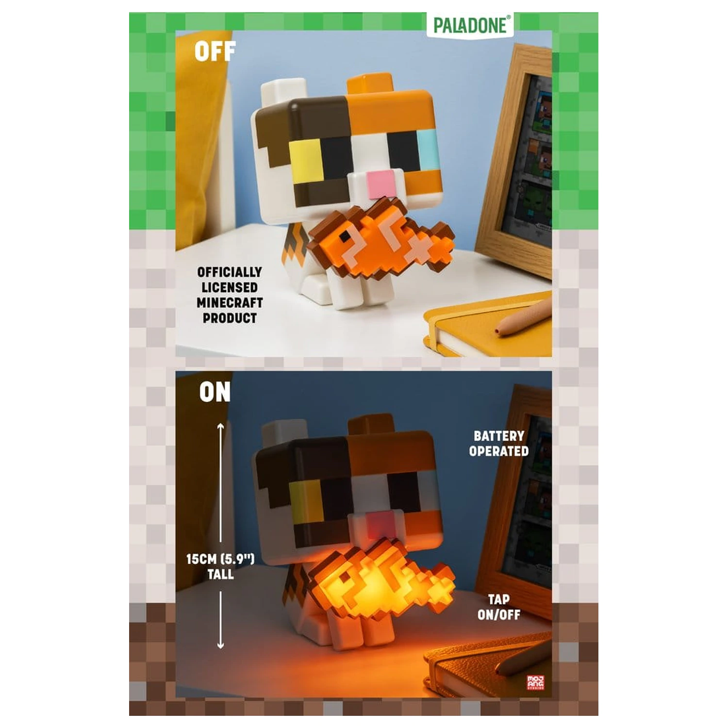 Minecraft GloBuddies Light Cat 15 cm product photo