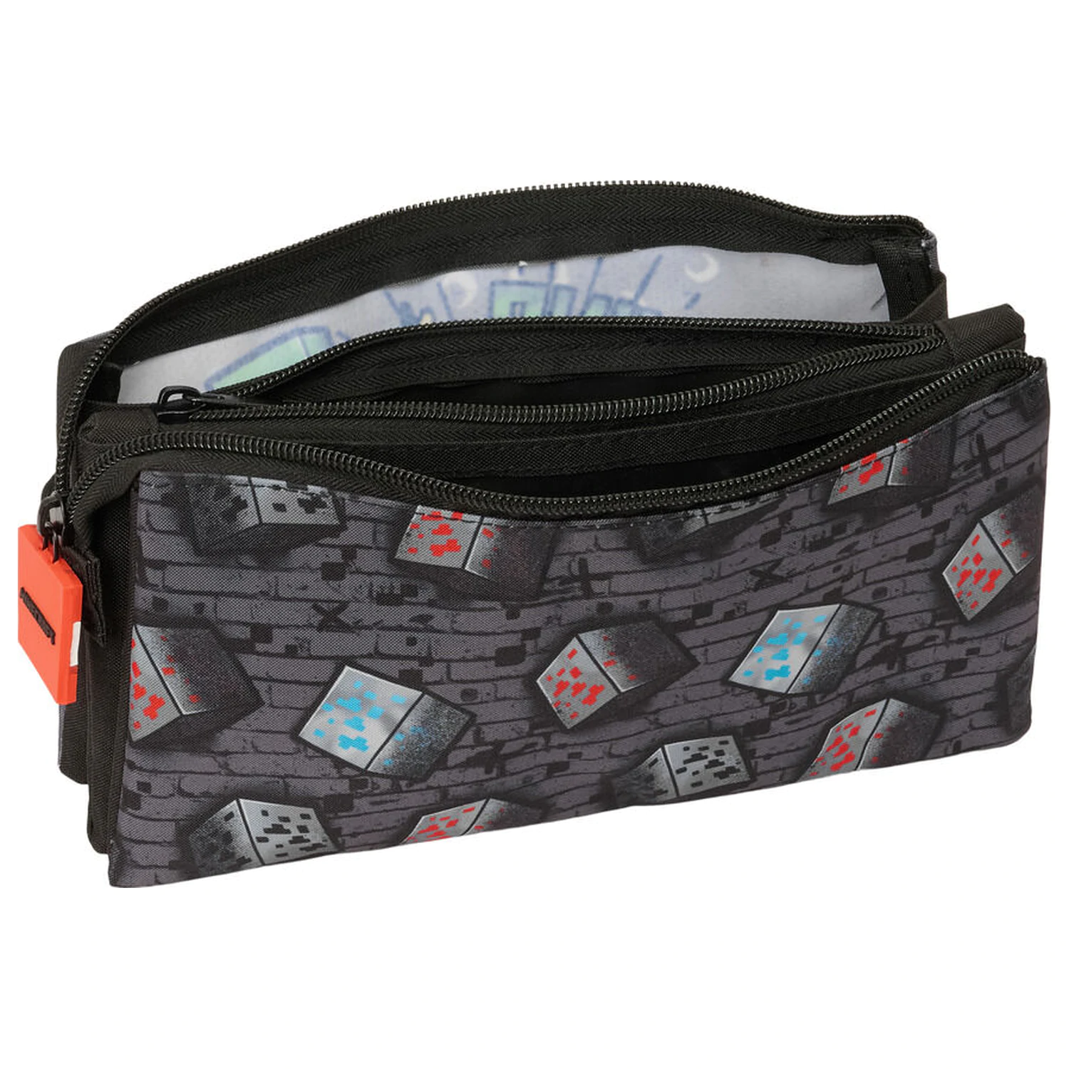 Minecraft Graffiti triple pencil case product photo