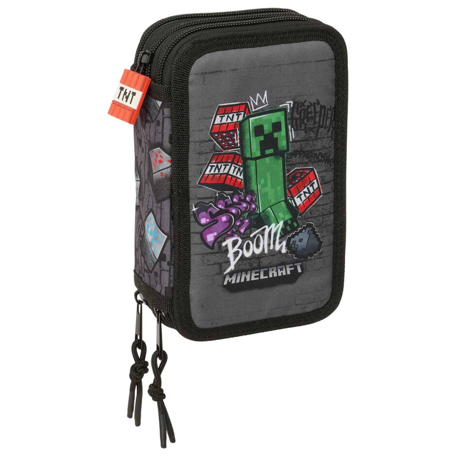 Minecraft Graffiti triple pencil case 37pcs product photo