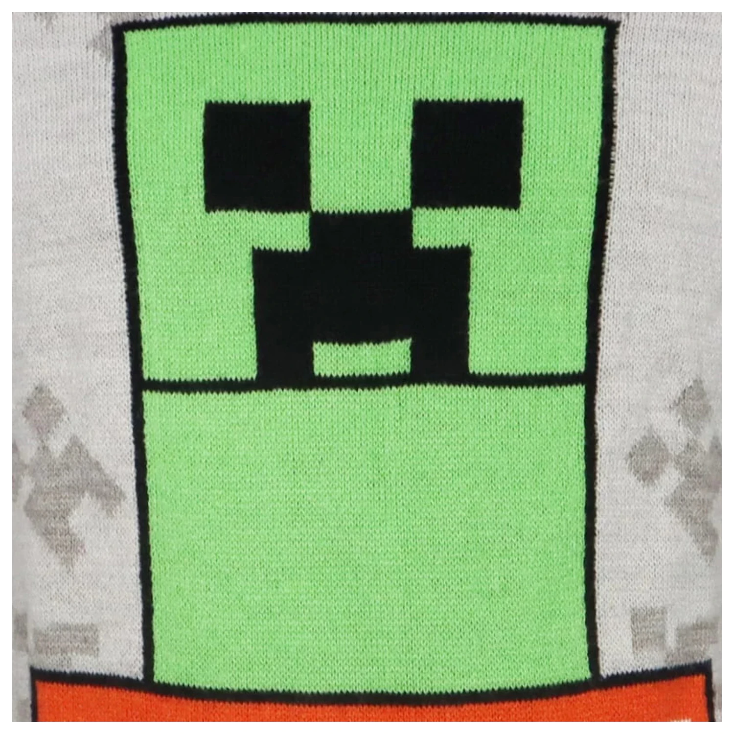 Minecraft Grey Kids' Knitted Sweater  product photo