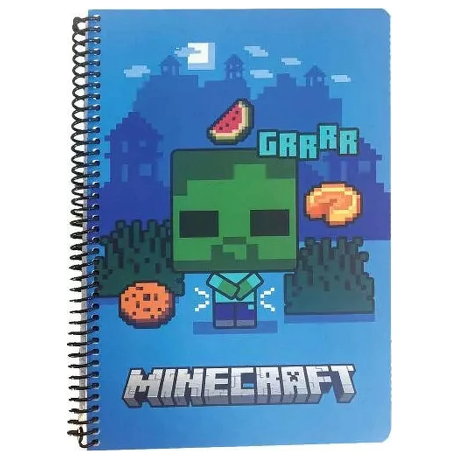 Minecraft Grrrr B/5 Ruled Spiral Notebook 70 Sheets product photo