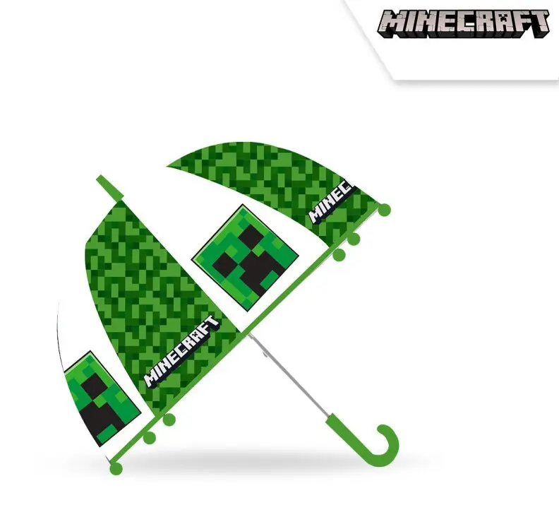Minecraft kids transparent semi-automatic umbrella Ø70 cm product photo