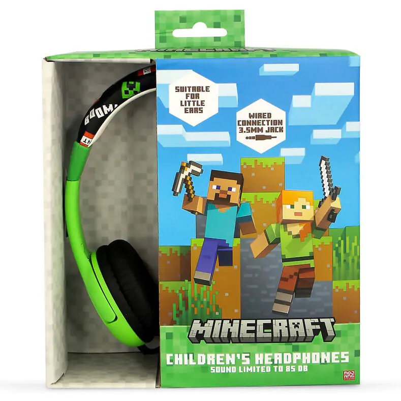 Minecraft kids headphones product photo