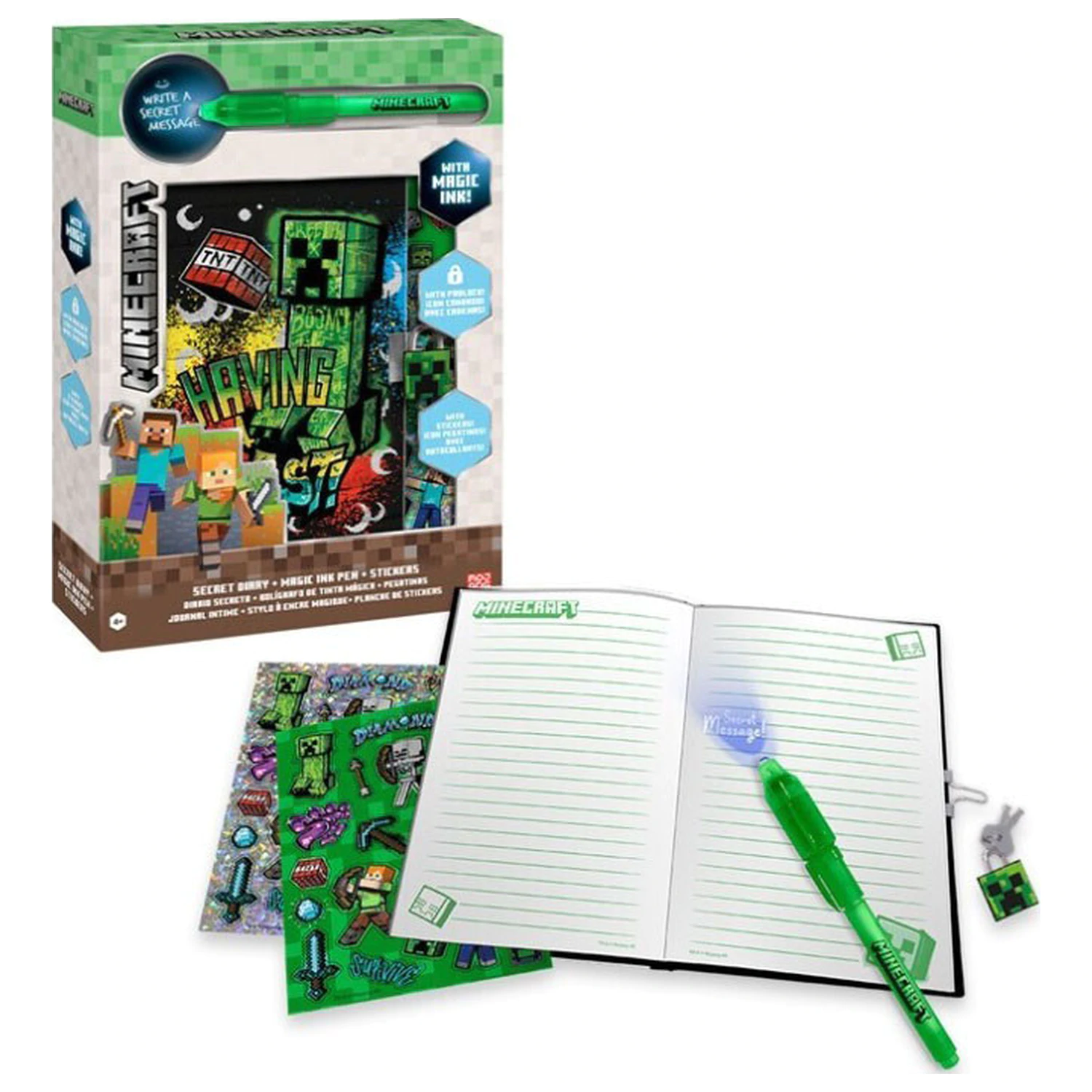 Minecraft Diary and Magic Pen Set product photo
