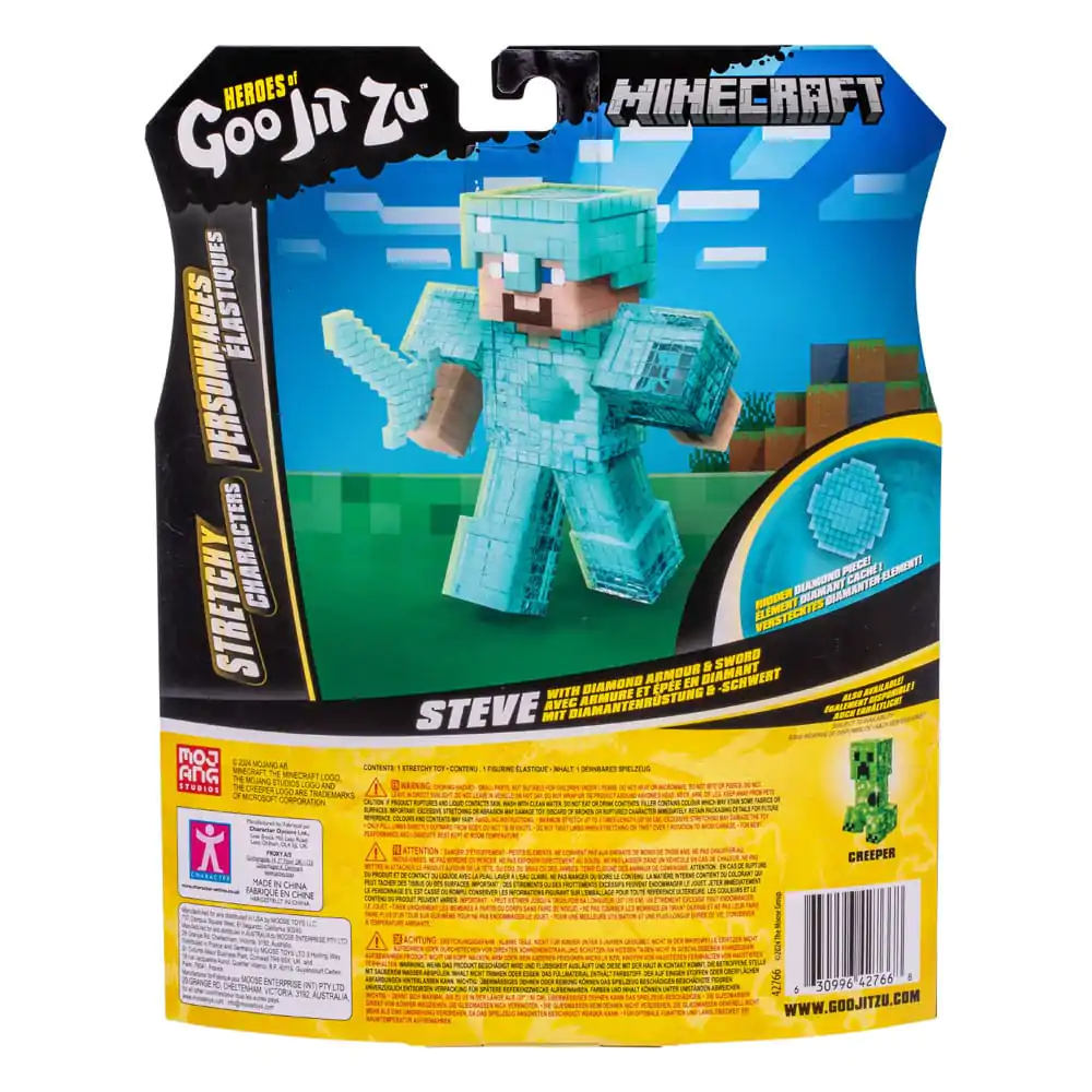Minecraft Heroes of Goo Jit Zu Meteor Madness Stretch Figure Steve 12 cm product photo