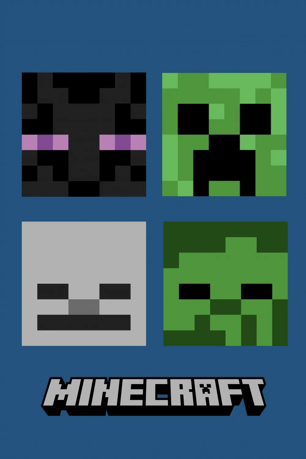 Minecraft Hostile Mobs polar blanket 100*150cm product photo