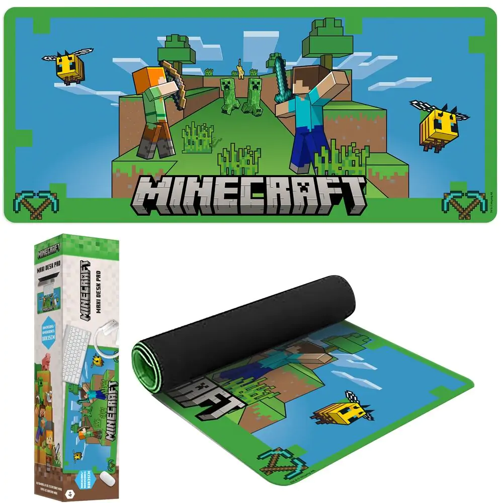 Minecraft gaming desk mat product photo