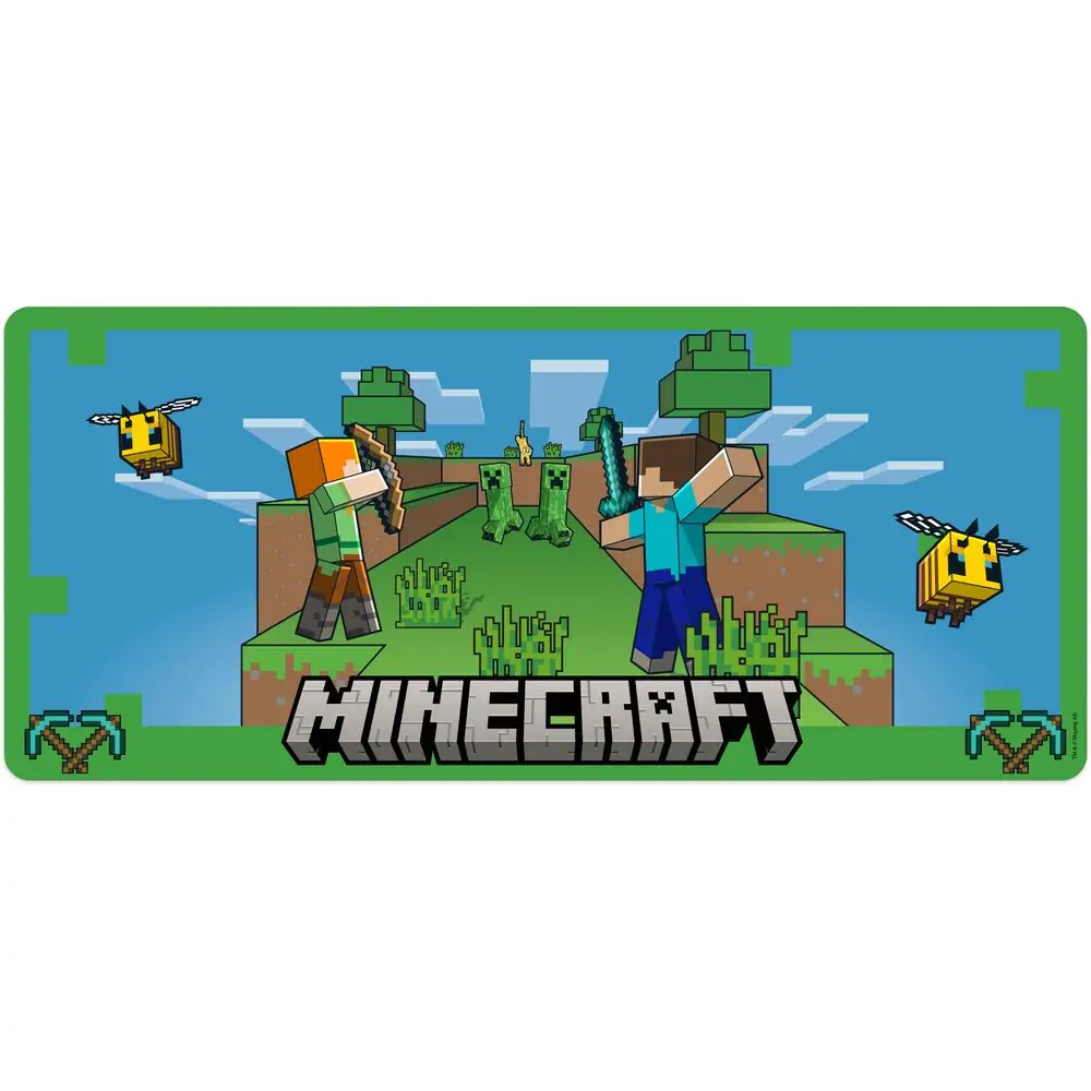 Minecraft gaming desk mat product photo