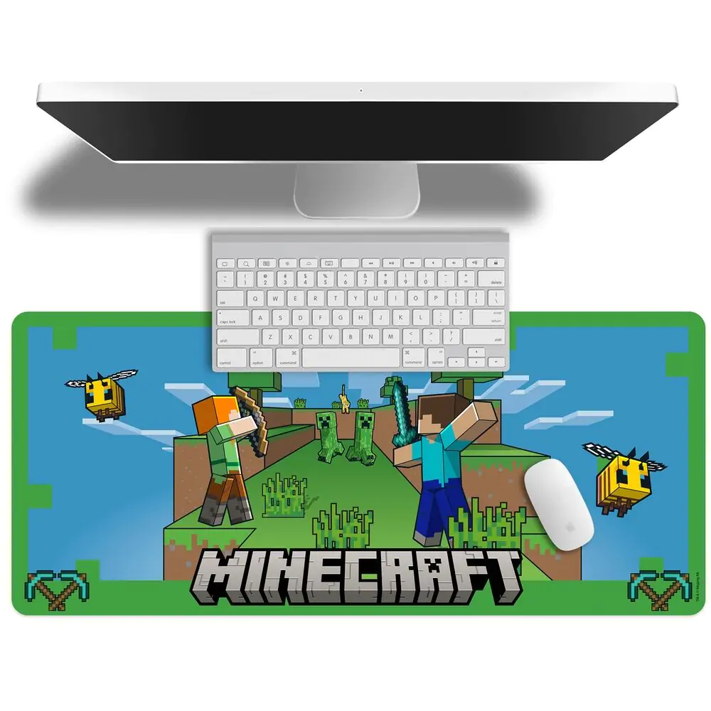 Minecraft gaming desk mat product photo