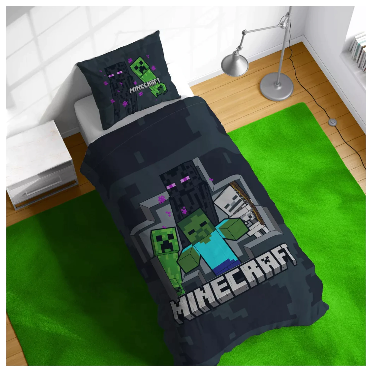 Minecraft Last Block Standing Duvet Cover product photo