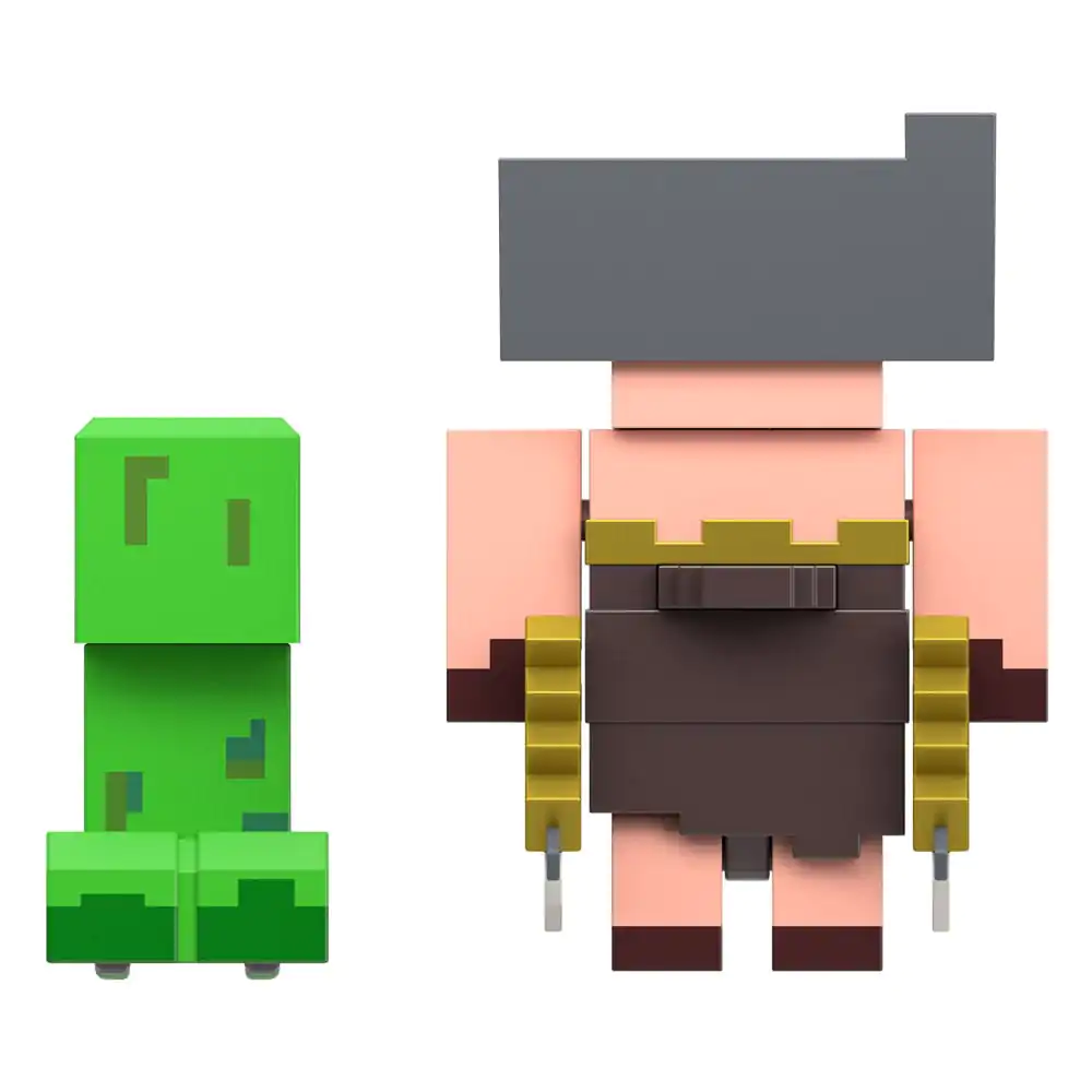 Minecraft Legends Action Figure 2-Pack Creeper vs Piglin Bruiser 8 cm product photo