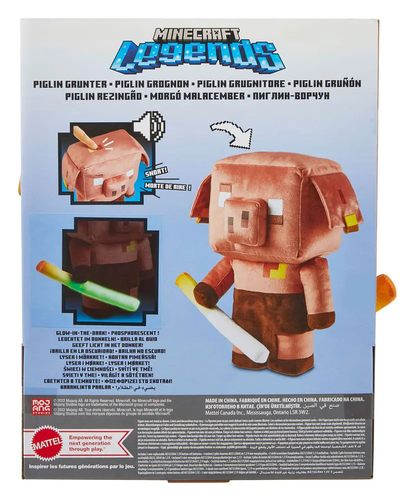 Minecraft Legends Electronic Plush Figure Piglin 29 cm product photo