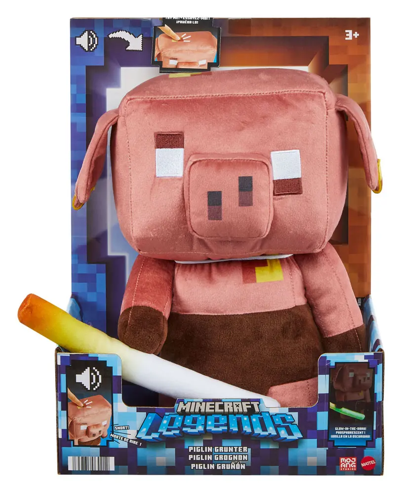 Minecraft Legends Electronic Plush Figure Piglin 29 cm product photo