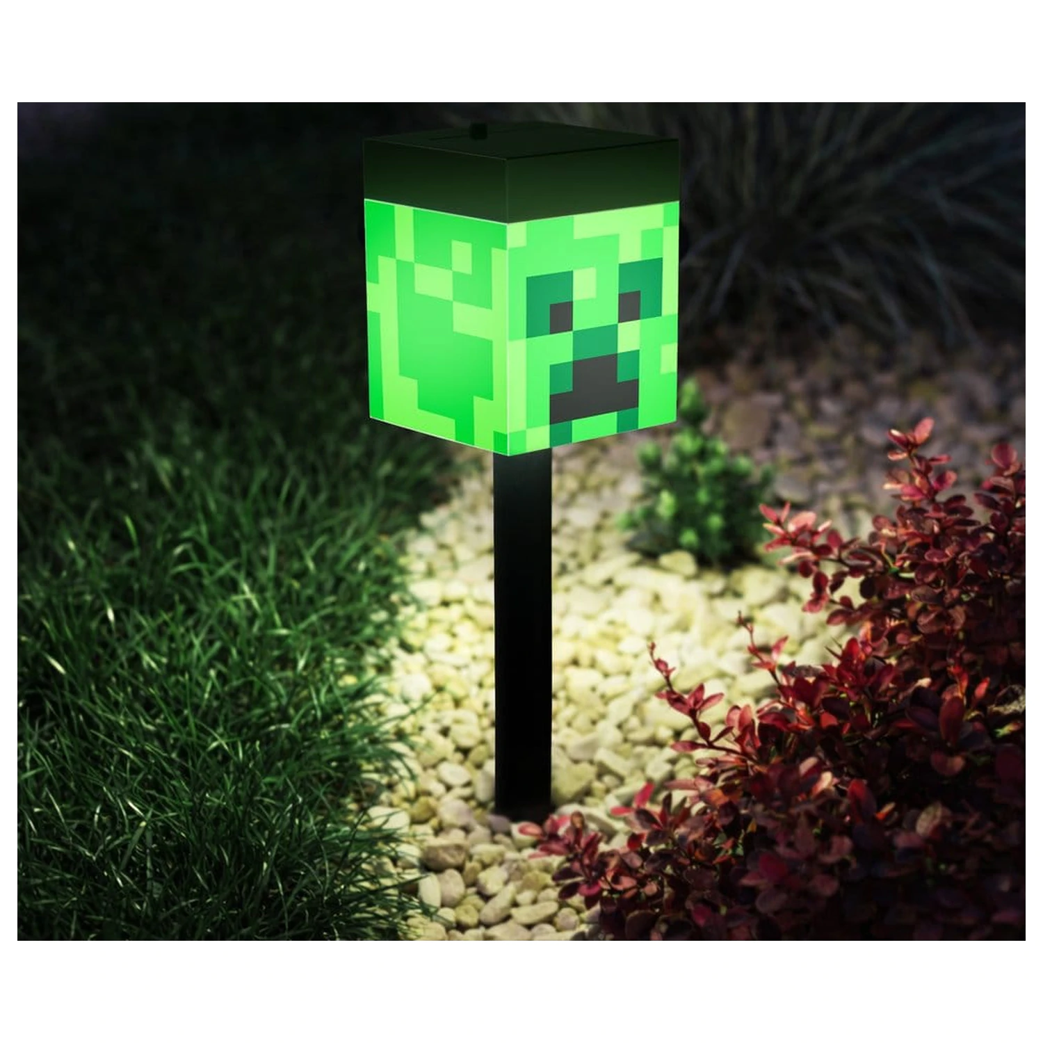 Minecraft LunaGlo Solar Stake Light Creeper product photo