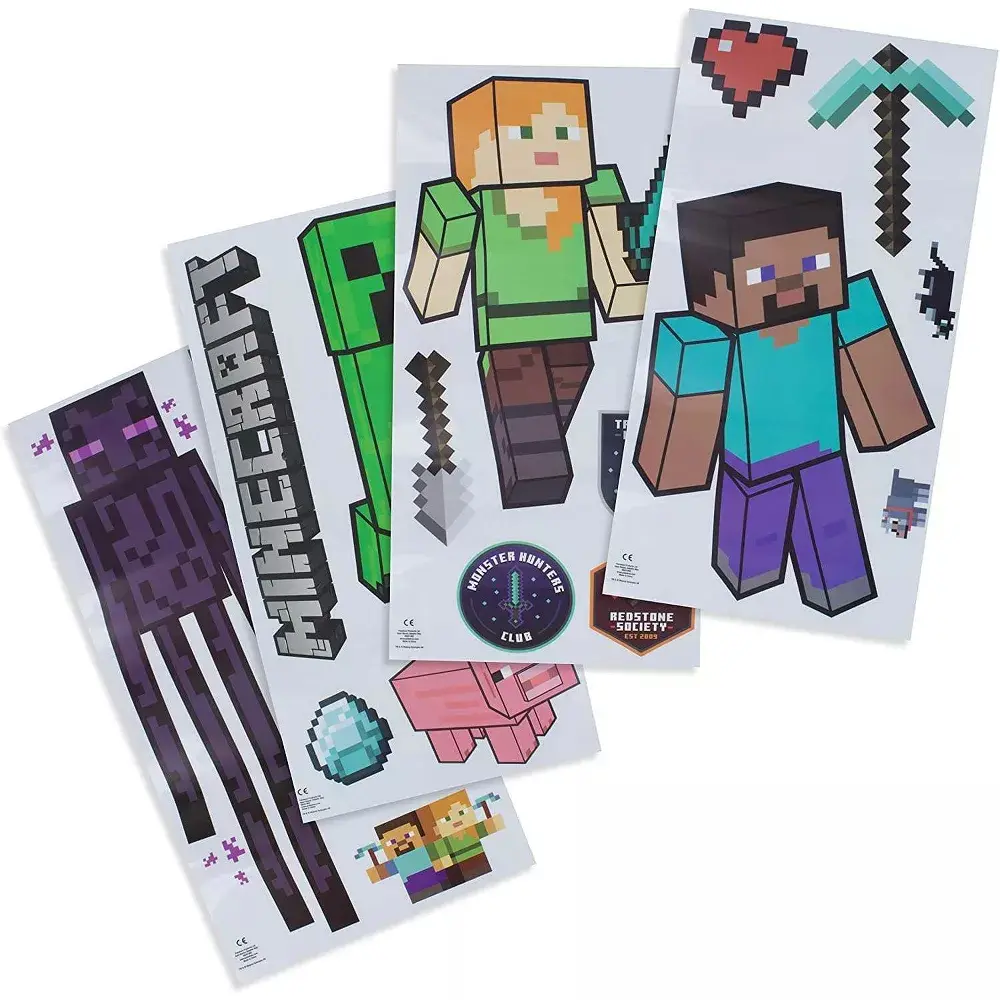 Minecraft set vinyl stickers product photo