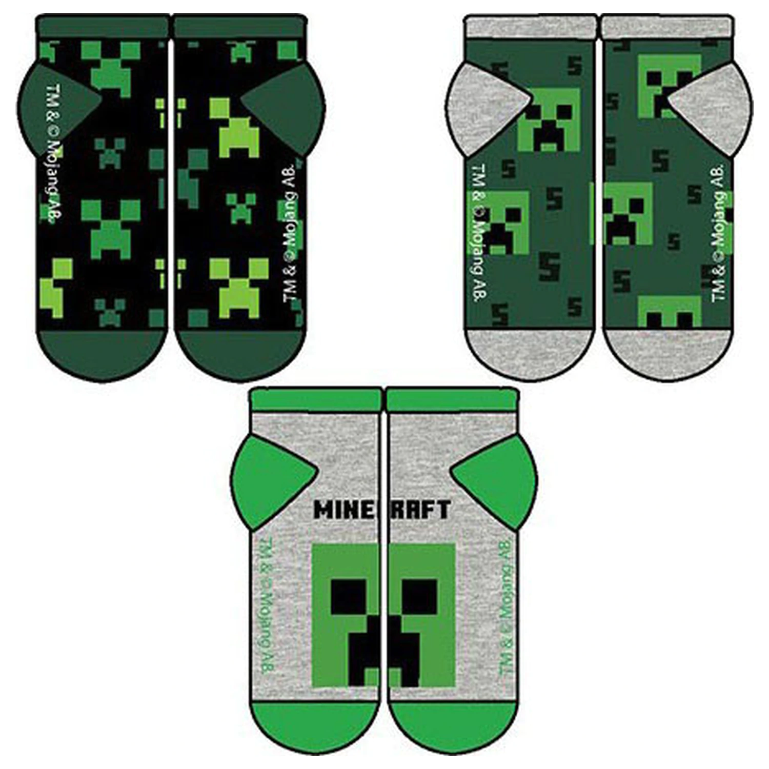 Minecraft Midnight children's secret socks 31/34 product photo