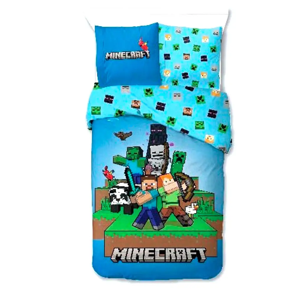Minecraft microfibre duvet cover bed 90cm product photo