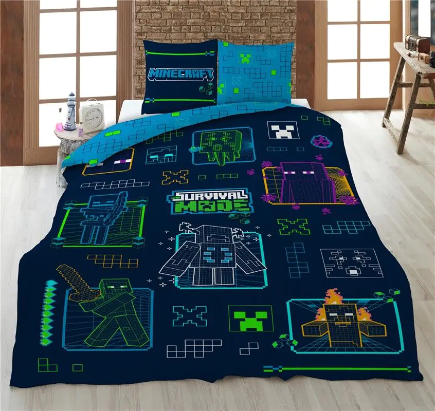 Minecraft microfibre duvet cover bed 90cm product photo