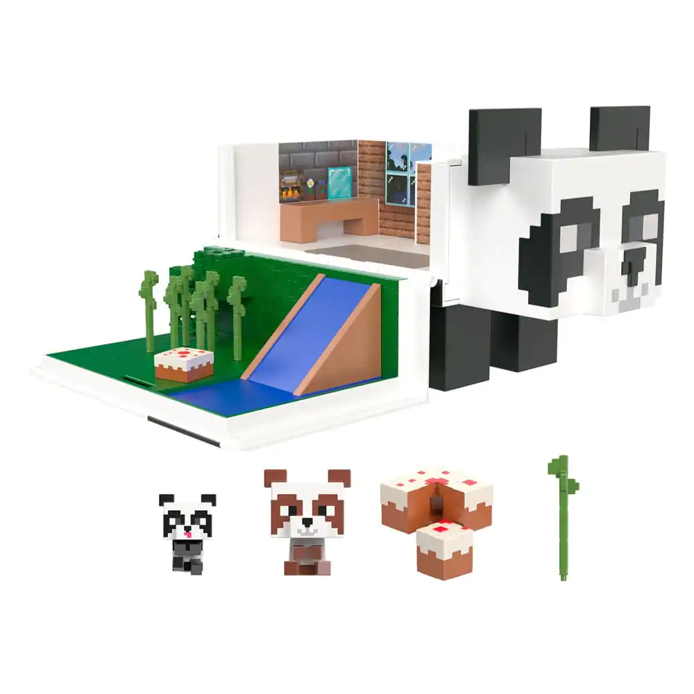 Minecraft Mob Head Minis Playset Panda Playhouse product photo