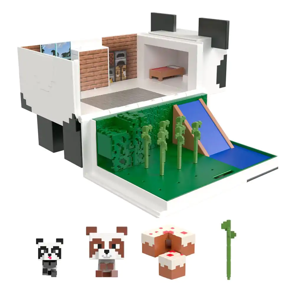 Minecraft Mob Head Minis Playset Panda Playhouse product photo