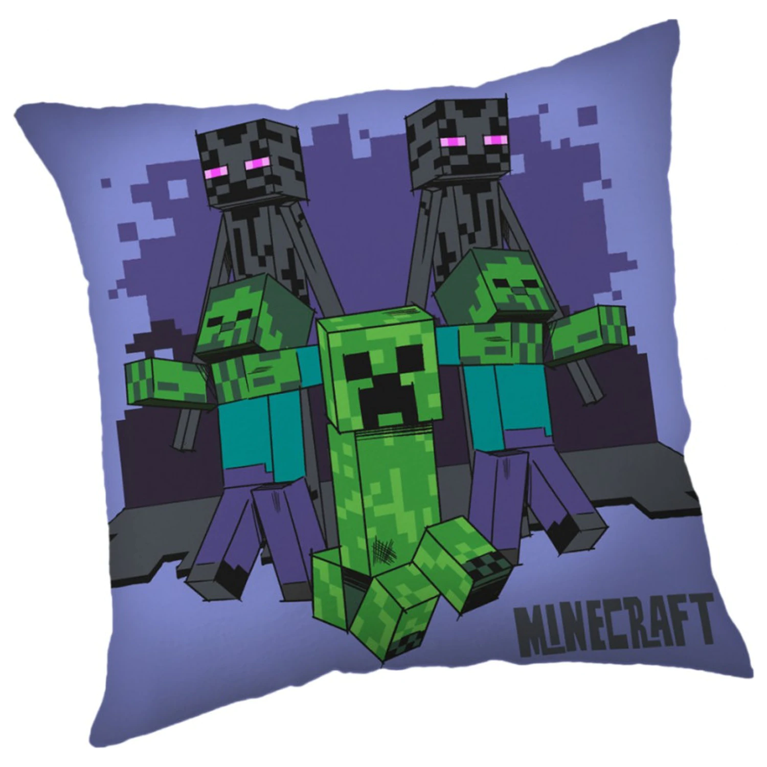 Minecraft Mob Mayhem cushion, throw pillow 40x40 cm product photo