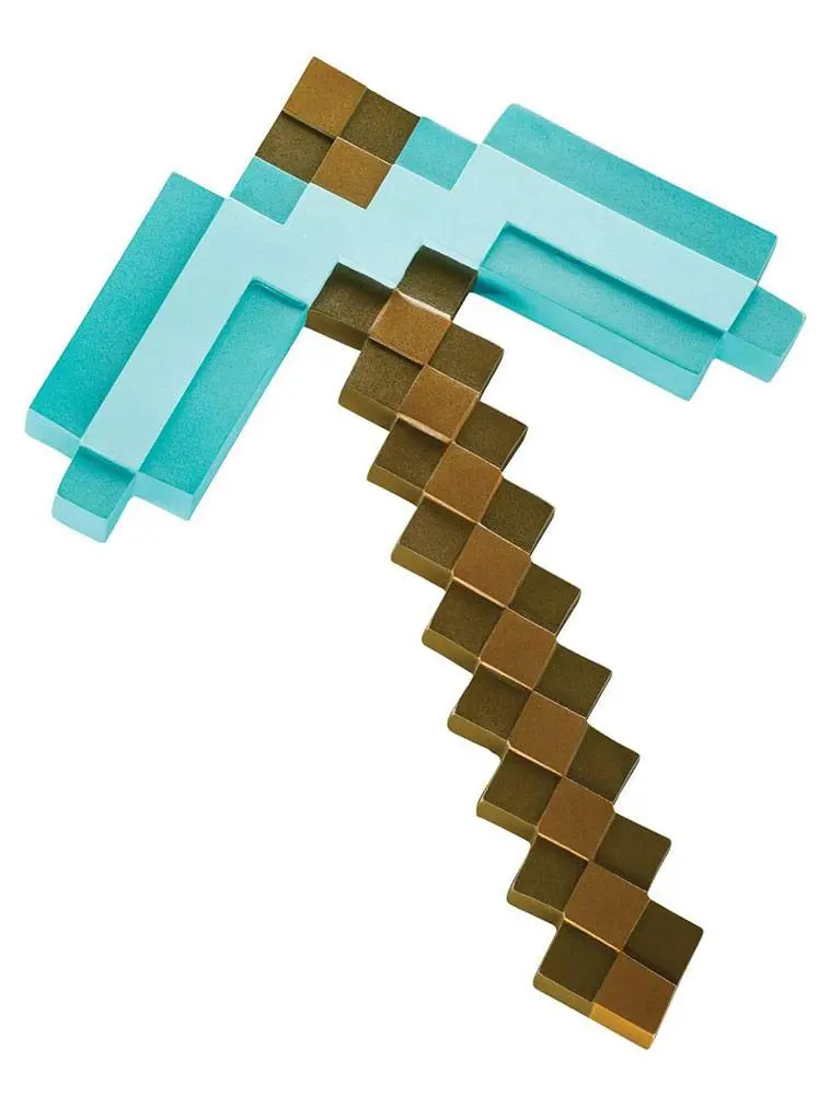 Minecraft Plastic Replica Diamond Pickaxe 40 cm product photo