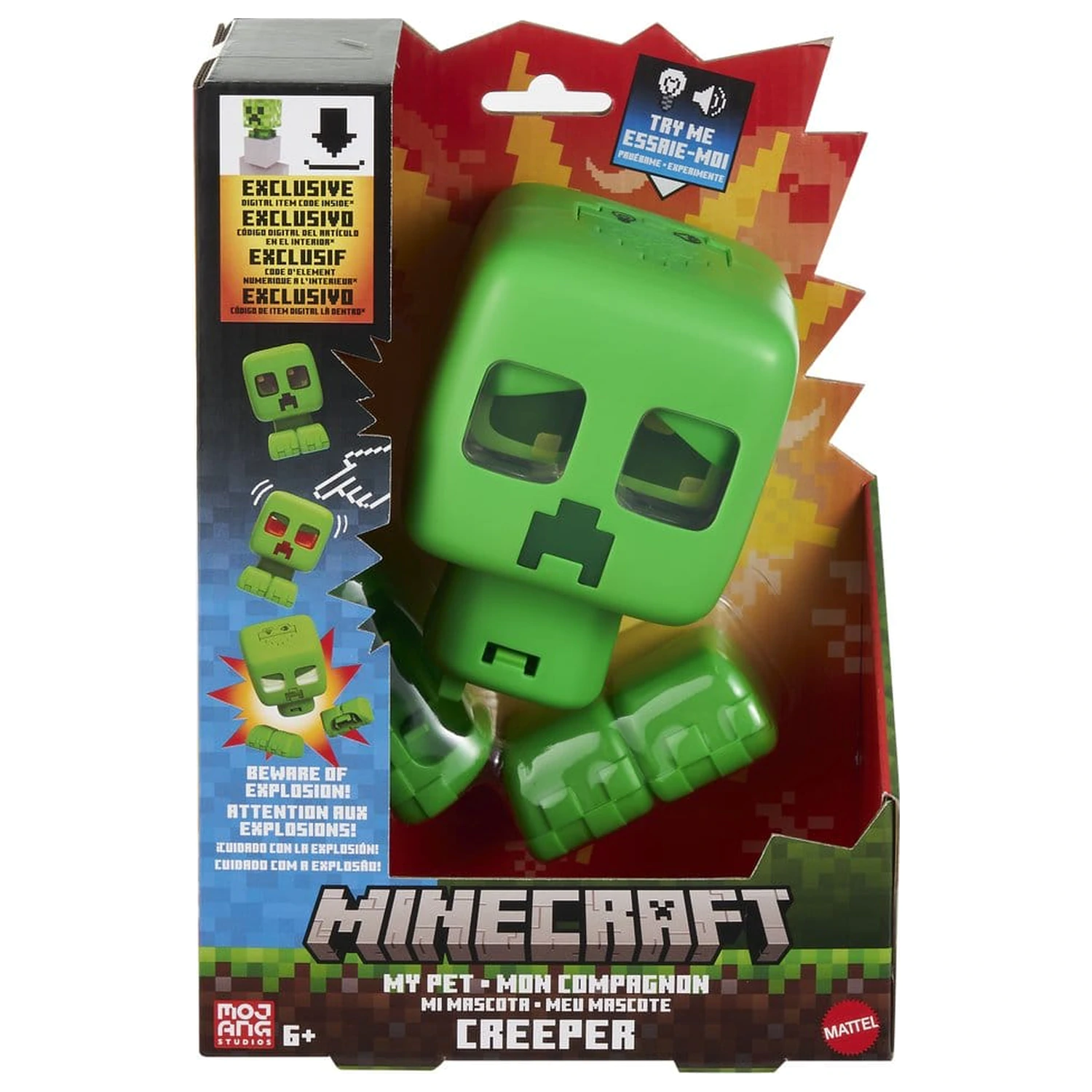 Minecraft Interactive Figure My Pet Creeper 14 cm product photo