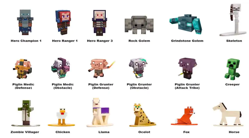 Minecraft Nano Metalfigs Diecast Mini Figures 18-Pack Wave 9 4 cm product photo