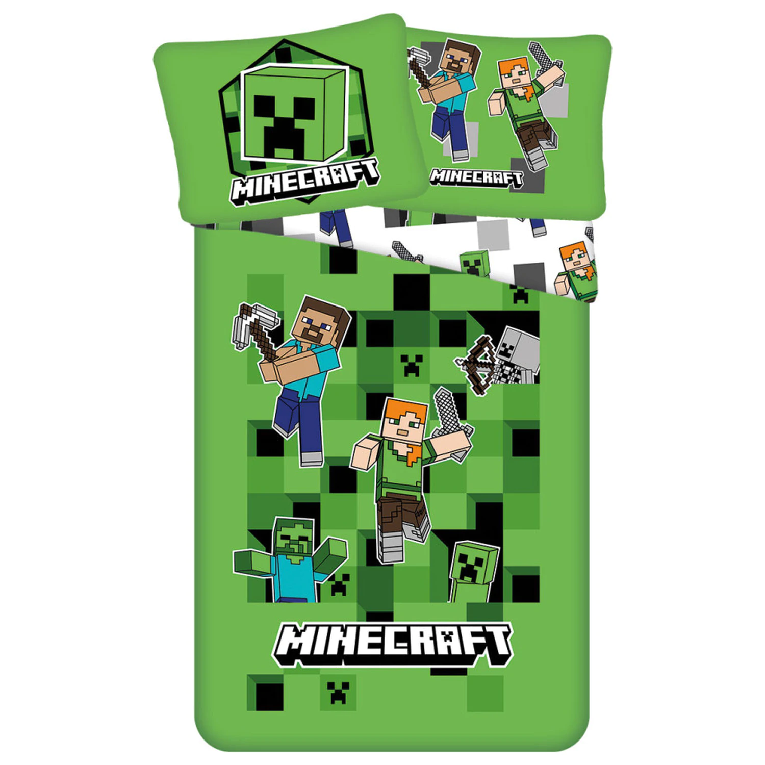 Minecraft Out of the Box Microfiber Duvet Cover product photo