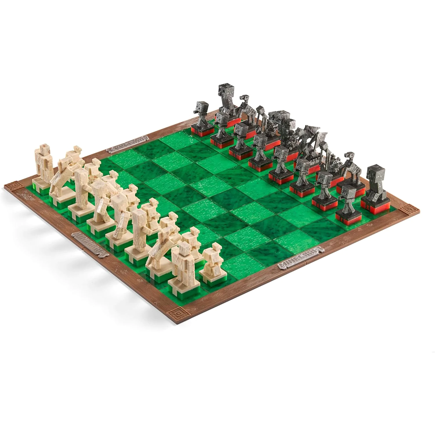 Minecraft Chess Set Overworld Heroes vs. Hostile Mobs product photo