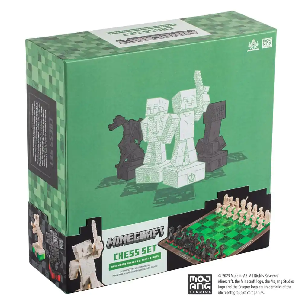 Minecraft Chess Set Overworld Heroes vs. Hostile Mobs termékfotó