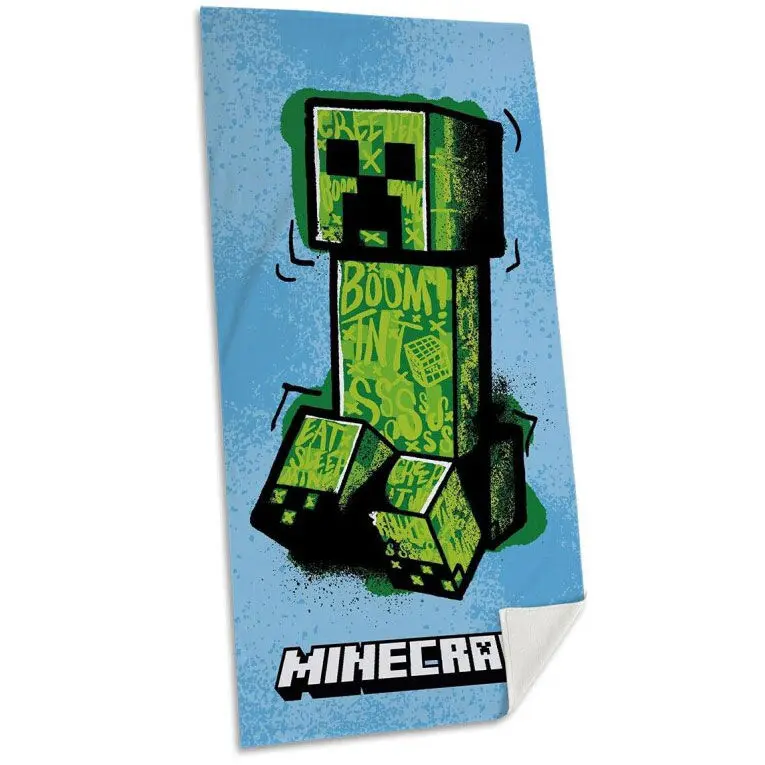 Minecraft cotton beach towel product photo