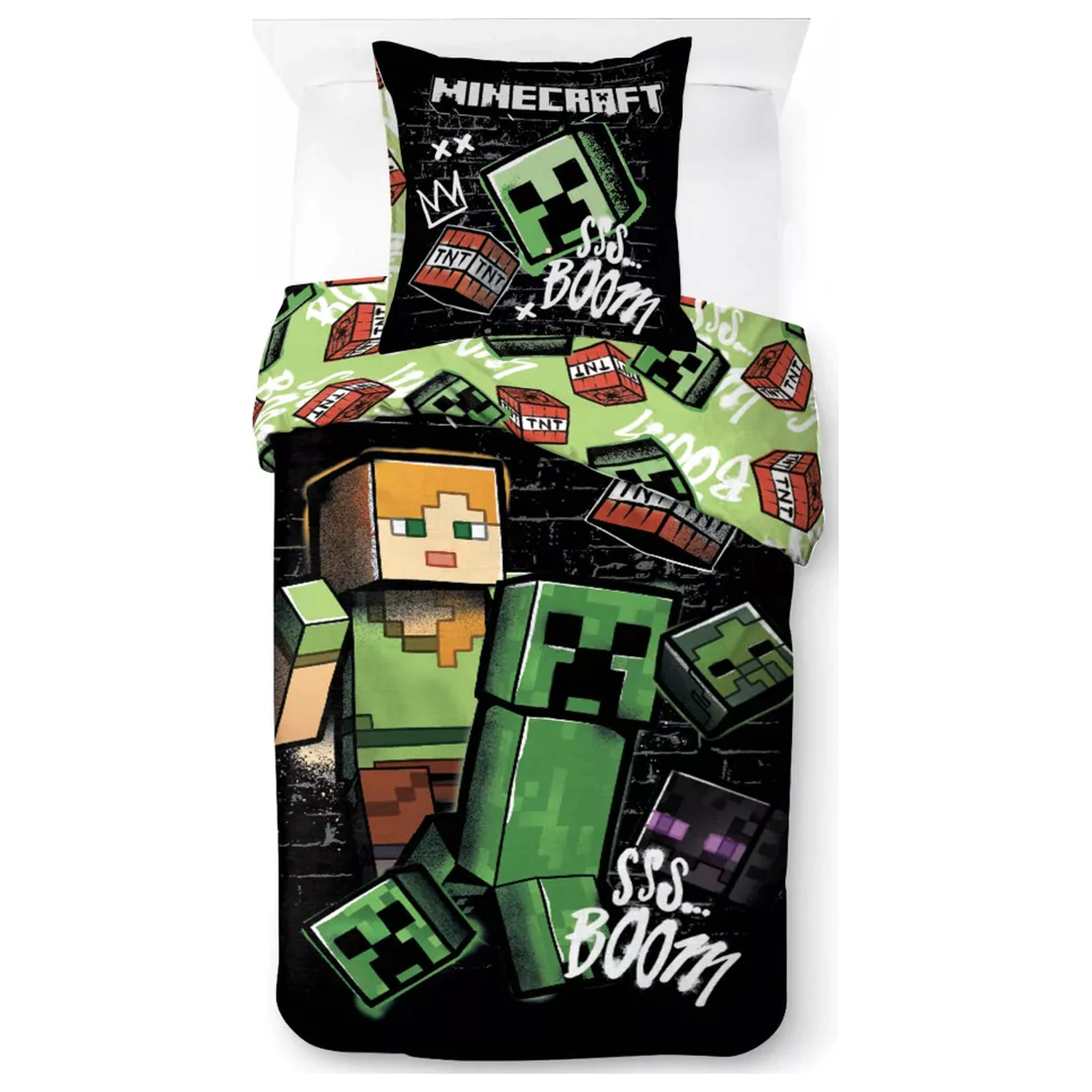 Minecraft Pixel Paradox Duvet Cover product photo