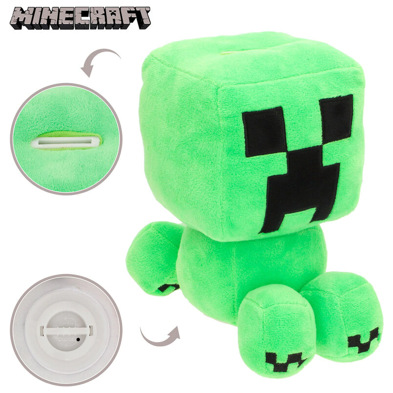 Minecraft plush money box 20cm product photo