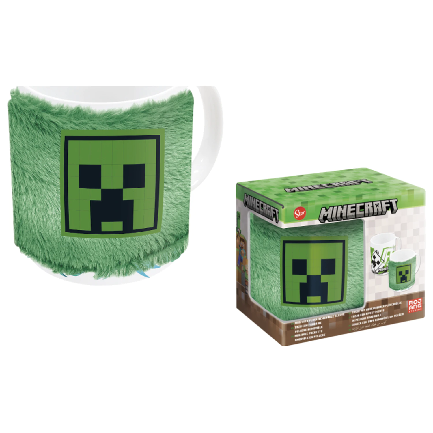 Minecraft Plush Sleeve Mug 325ml product photo